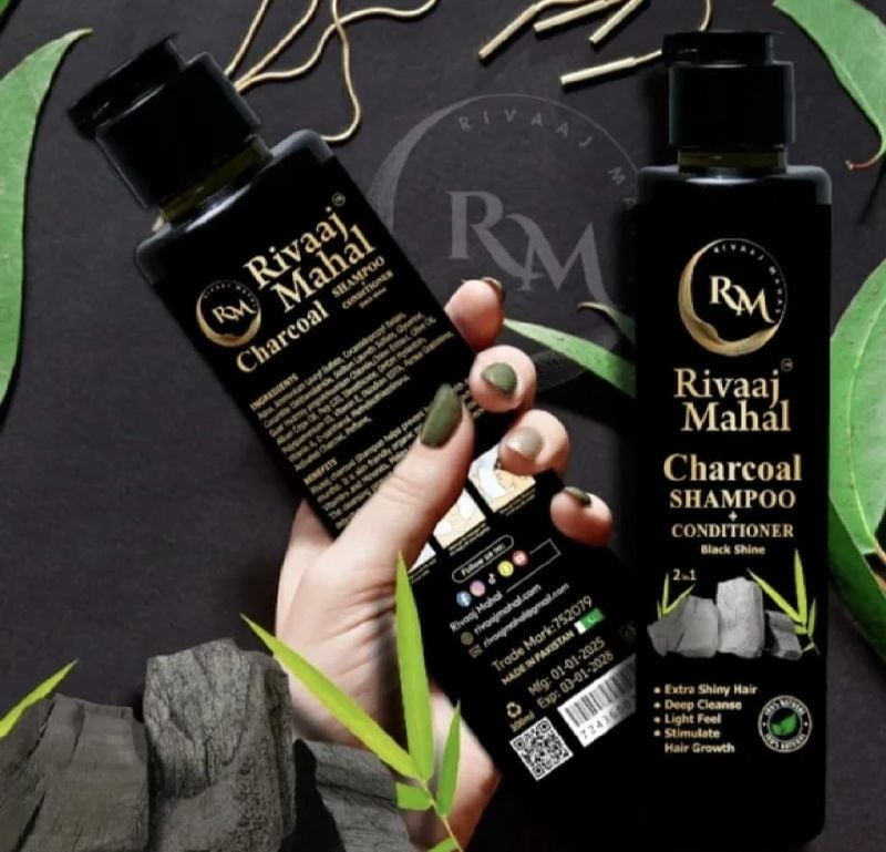Rivaaj Mahal Hair Charcoal Shampoo🧴