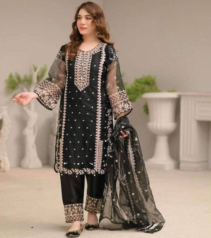 💫 Elegant 3PC Embroidered Suit 💫