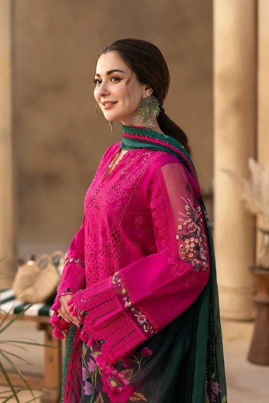 Fully Heavy Embroidered Chikankari Work  Unstitched 3 Pcs Dress