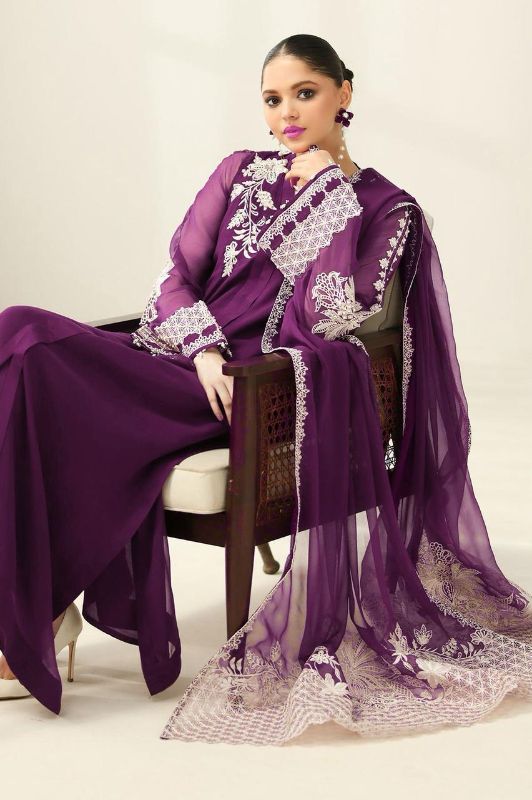 Luxury Chiffon Festive Collection Threads & Water Sequins