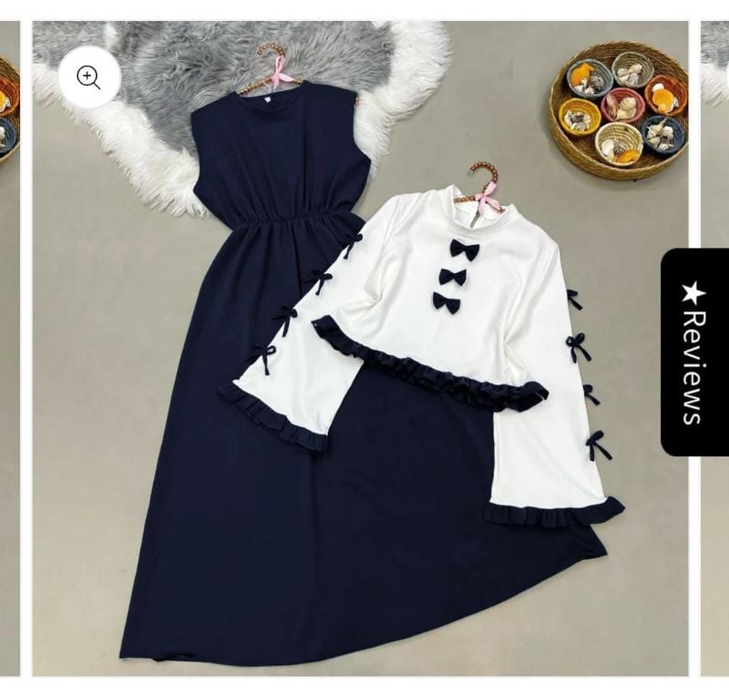 Short  Jacket Long Maxi Style 2-Pcs Suit