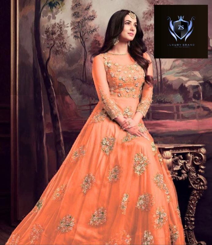 Heavy Front Embroidered Maxi 2Piece