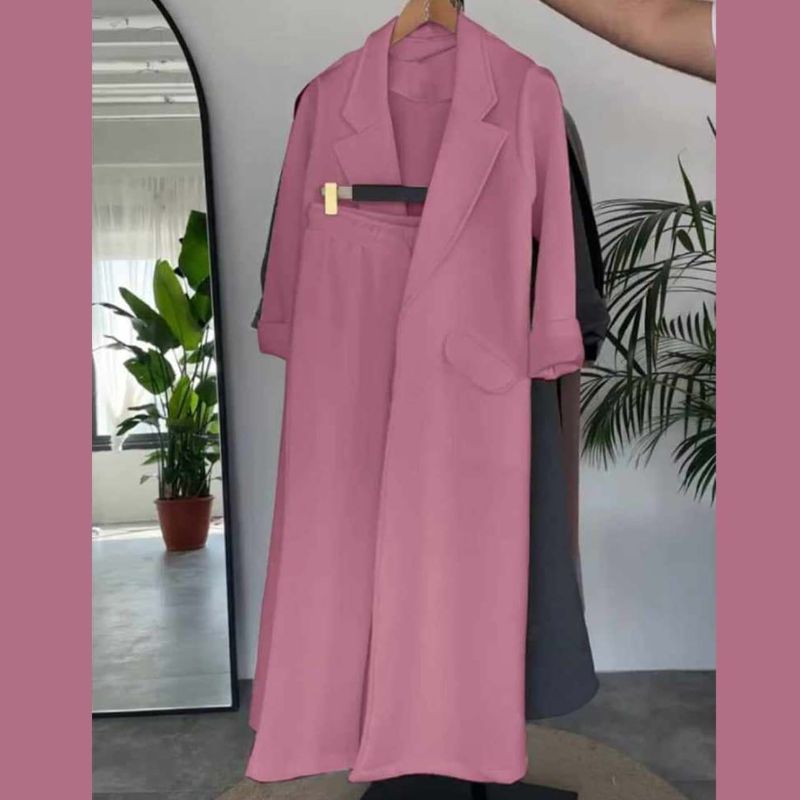 Long  Hoodie Style 2-Pcs Winter Co-Ord Set