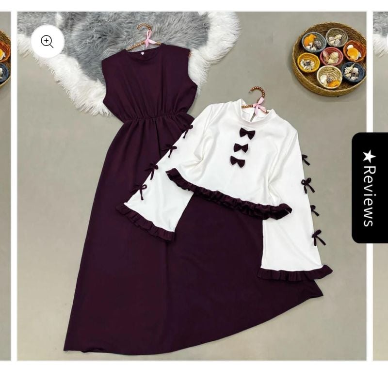 Short  Jacket Long Maxi Style 2-Pcs Suit