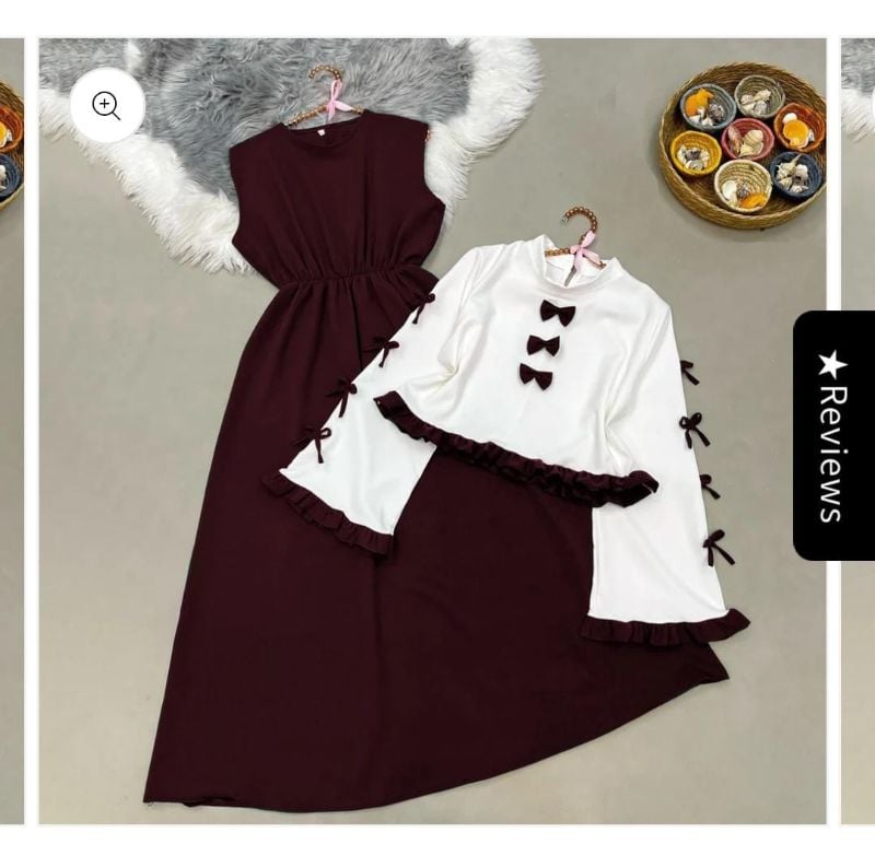 Short  Jacket Long Maxi Style 2-Pcs Suit