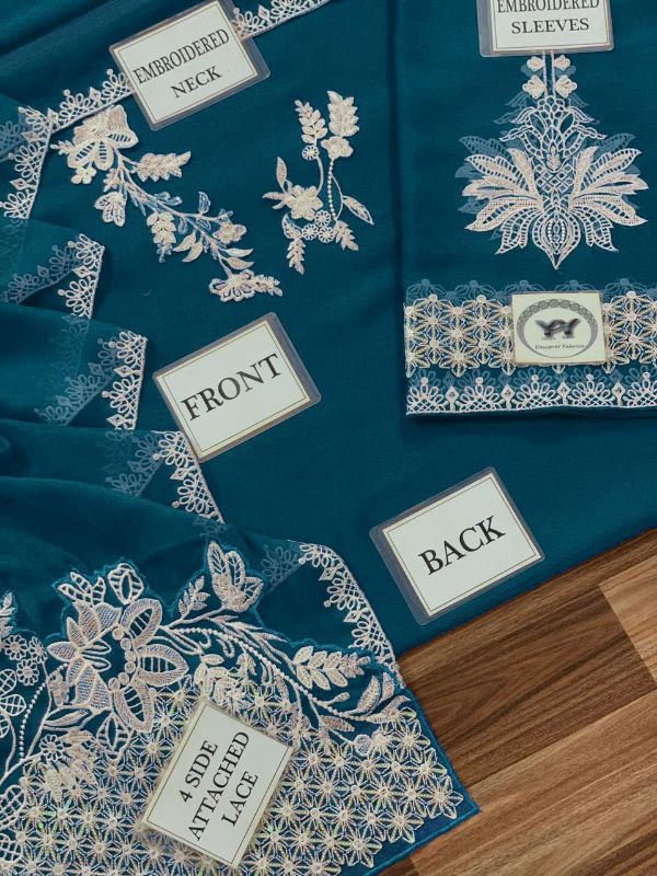 Luxury Chiffon Festive Collection Threads & Water Sequins