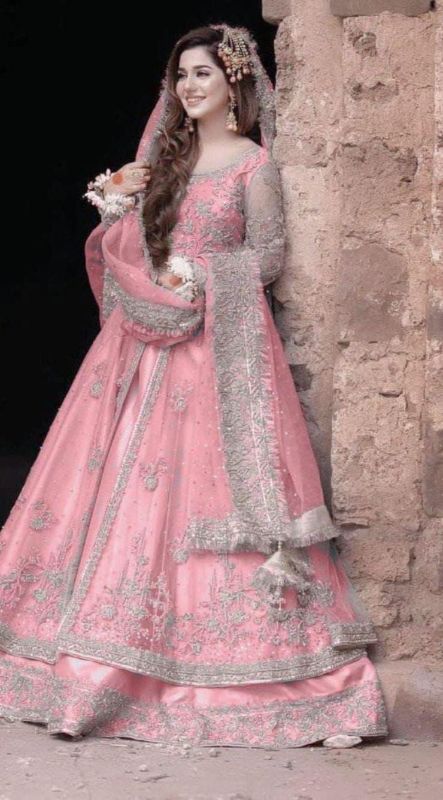 Heavy Zari Work Embroidery 🧵 With Sequence Work & Cutwork Daman & Stone Hand Work
