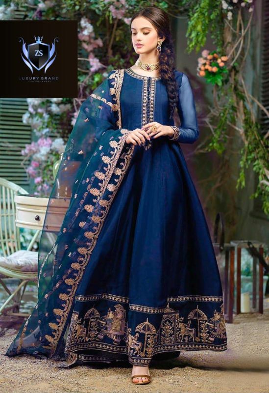 ✨ Border Shahi Embroidery With Neck Embroidery Dupatta – 3Pcs✨