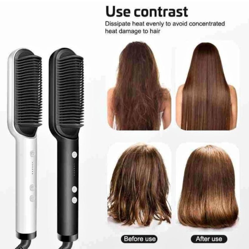 🔥 Straightening Comb with Temperature Control 🔥