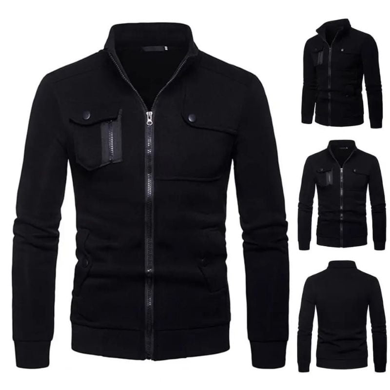 🔥 Sale Alert – Men’s Winter Jacket 🔥  
Stand Collar | Slim Fit | Zip-Up | Slant Pockets