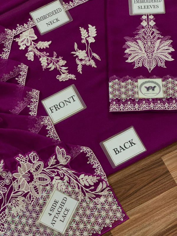 Luxury Chiffon Festive Collection Threads & Water Sequins
