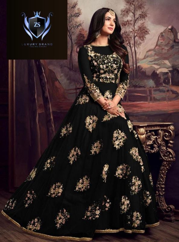 Heavy Front Embroidered Maxi 2Piece