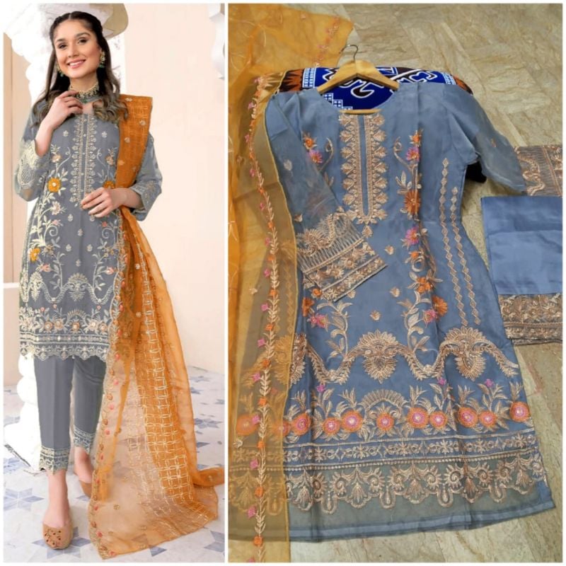Heavy Embroidered Shirt with Embroidered Trouser & Embroidered Dupatta 3PCs

Maroon