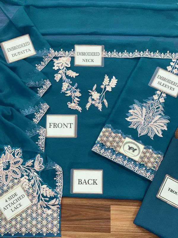 Luxury Chiffon Festive Collection Threads & Water Sequins