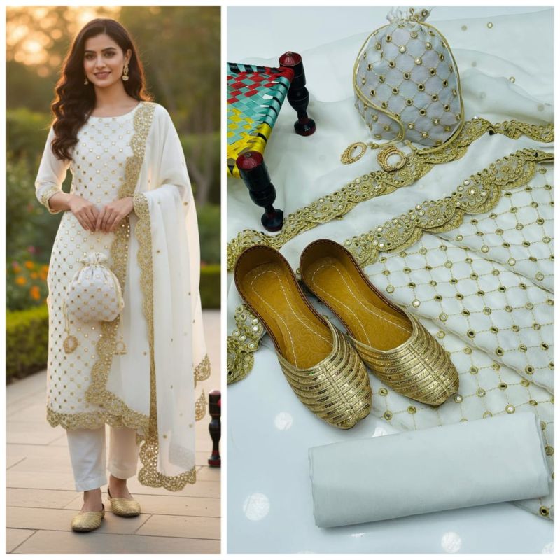 ✨ WEDDING COLLECTION ✨  
💫 5-Piece Premium Ensemble 💫  

خوبصورت شوز ساتھ بالکل فری 🥳 🥳 🎉
