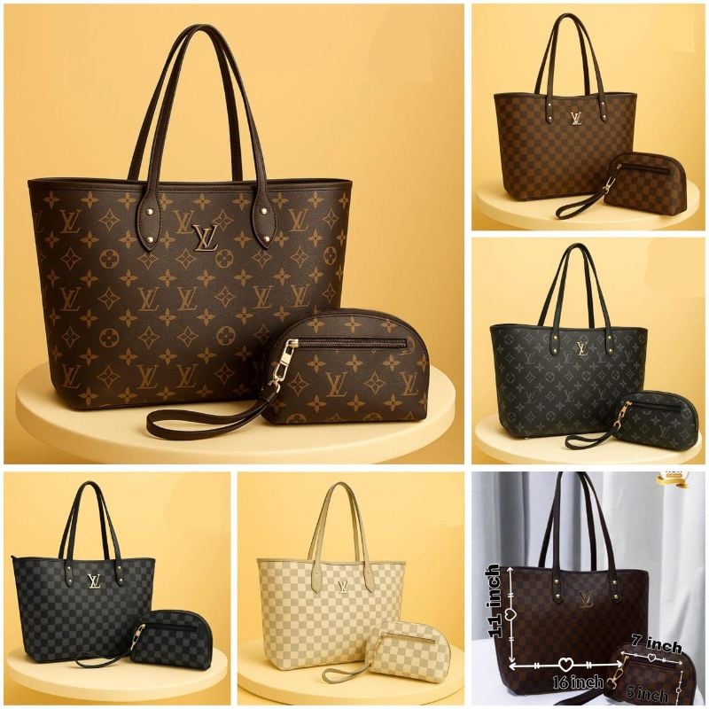 Master Quality Tote Bag 
🎀Lv 2pc Tote bag For Girls 🎀