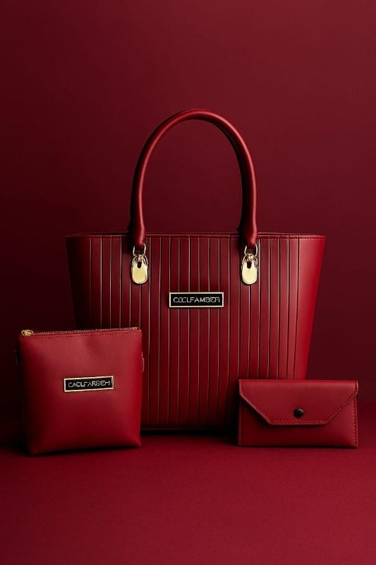 🌸 Jimmy Choo 3 Pieces Set Hand Bags For Ladies🌸