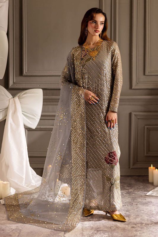Midnight Article Unstitched 3 Pcs Suit