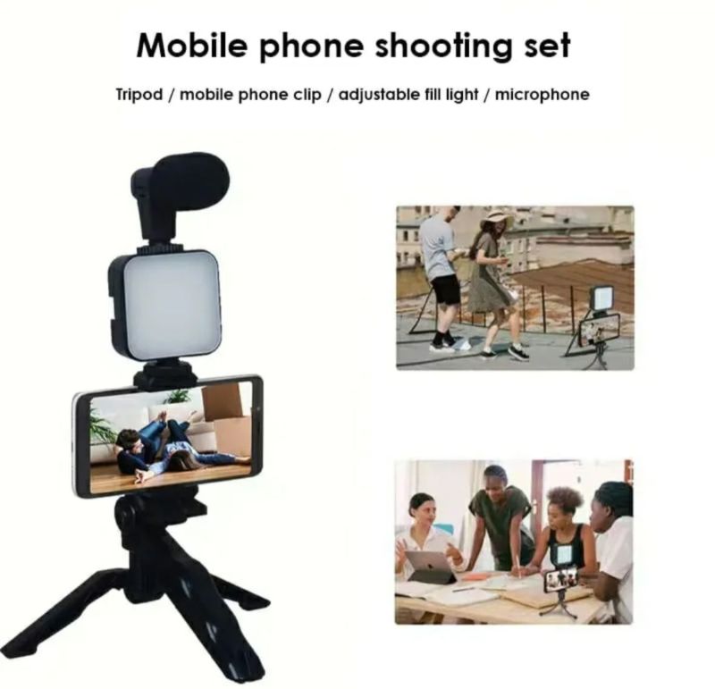 🥰 Handy VLogging Kit with Mic / Light and Wireless Remote🥰