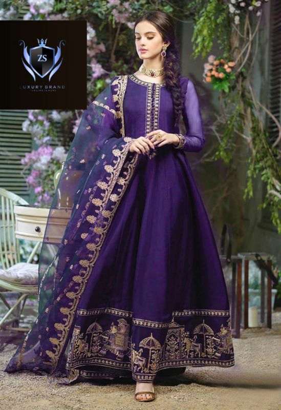 ✨ Border Shahi Embroidery With Neck Embroidery Dupatta – 3Pcs✨
