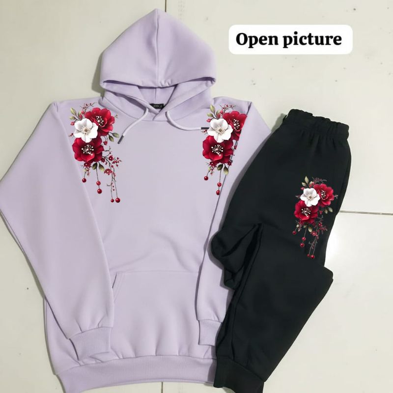 👩 Women Dual Color Set: Hoodie + Trouser ✨