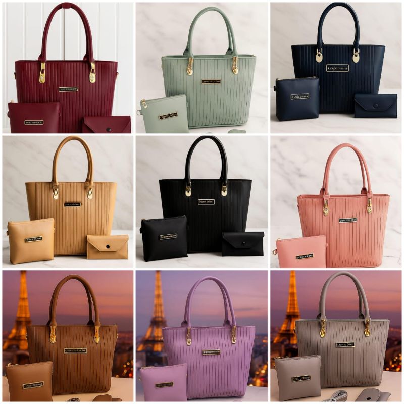 🌸 Jimmy Choo 3 Pieces Set Hand Bags For Ladies🌸