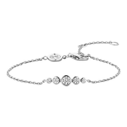 Argent 925, bracelet avec des pierres zircon
