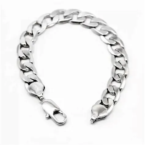 Bracelet en argent sterling 925 bordures de 11/14/18/22mm
