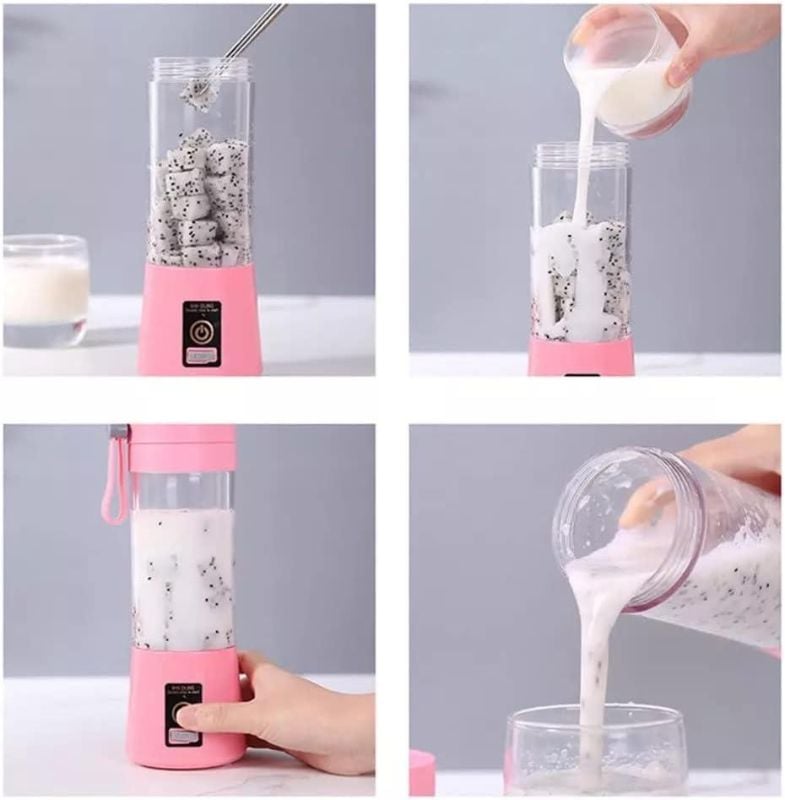 Mini Portable Juicer Blender USB Rechargeable, 380 Ml