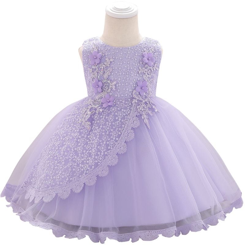 Cross-Border Girls and Children's Clothing Cross-Border Foreign Trade Wedding Dress Flower Girl Dress Girl Princess Dress Tutu Skirt Children's Performance Clothing
