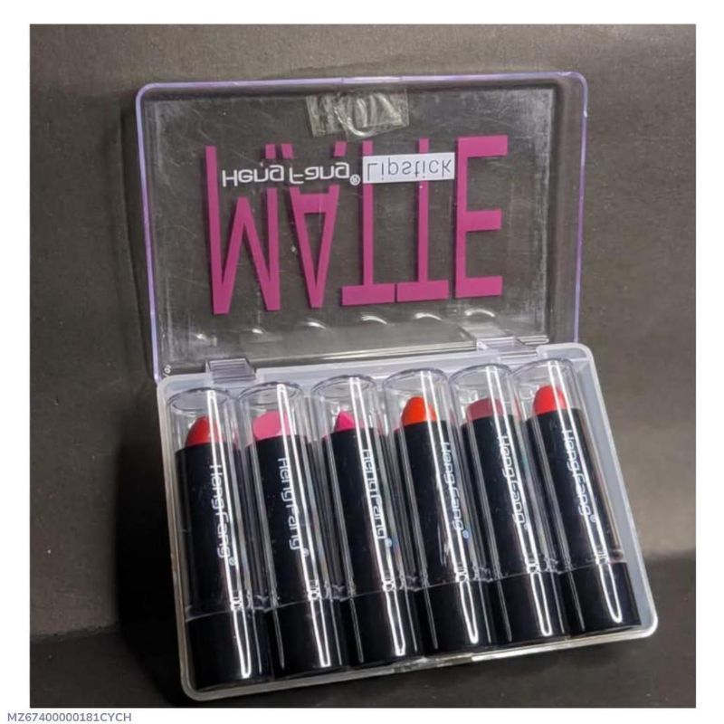 6 Pcs Moisturizing Matte Lipstick Set - Shades of Red