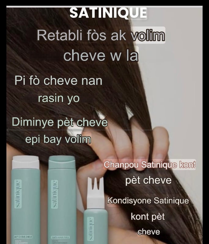 ✨ Solution Antichute (4 produits, 1 unité de chaque)
Renforcez vos cheveux jusqu'à 2 fois plus de la racine aux pointes, aidant à prévenir la chute par rupture. En seulement un mois, vous remarquerez des cheveux plus abondants, plus résistants et visiblement plus épais.
En outre, il améliore l'hydratation du cuir chevelu, créant l'environnement idéal pour une croissance saine.