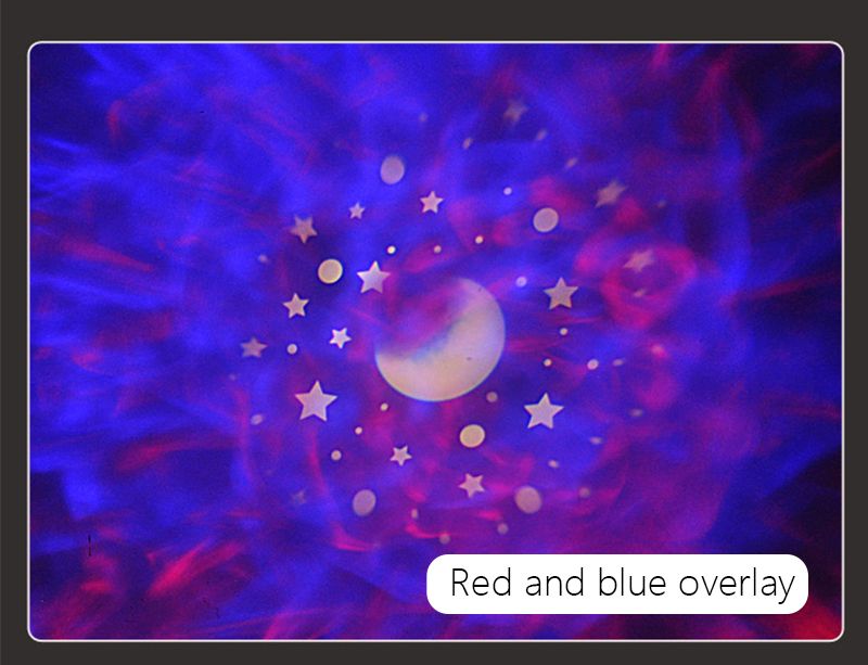 Bedroom Ocean Light Projector – LED Star & Wave Sky Rotating