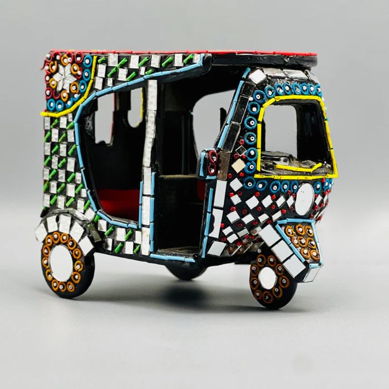 Handcraftedn Amazing Mirror Work Riksha