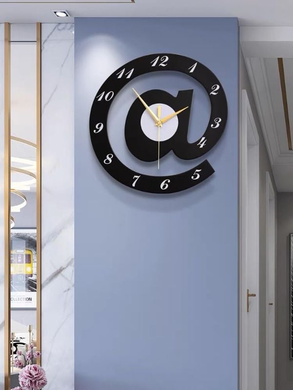 3D Wooden Wall Clock – Creative Shape Decorative Art for Home & Office