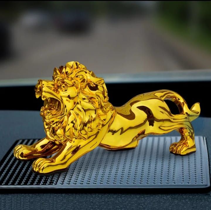 Golden Lion Decor Car dashboard