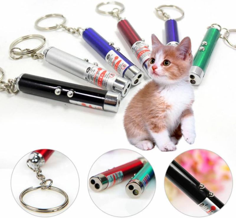 Laser LED Light with Keychain – Multiuse Laser Pointer
