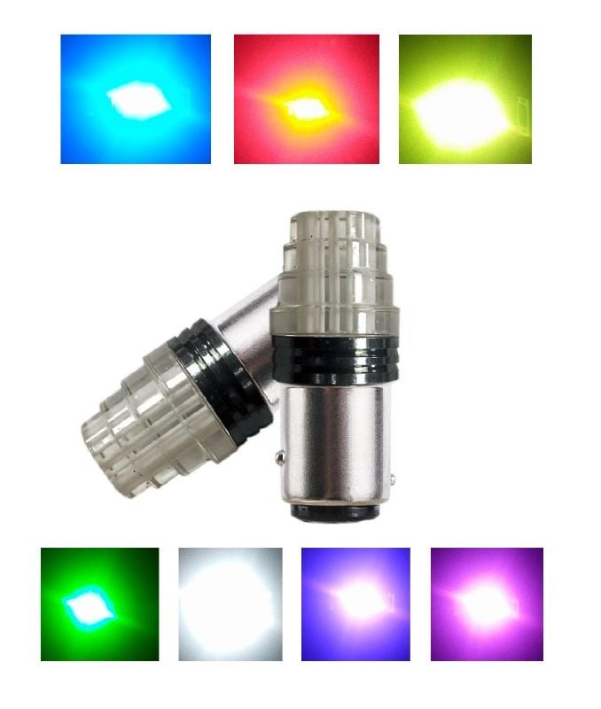 Bike Back Light Flasher Bulb | Multi-Color Rear Light | Universal Fit
