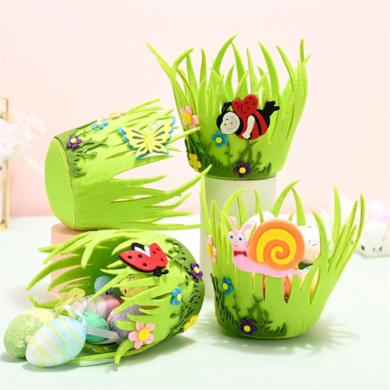 Easter Baskets – Portable Round Non-Woven Buckets
