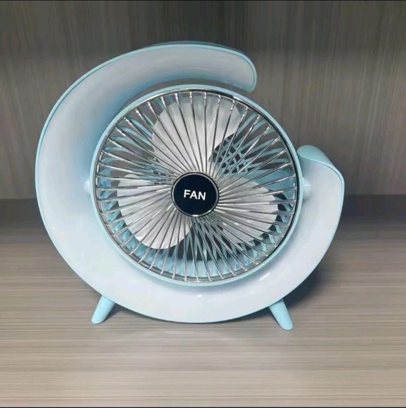 7 Colors Atmosphere LED Light Mini Electric Fan