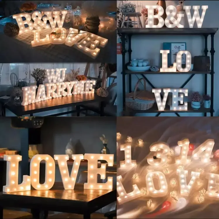 LED Alphabet Marquee Light | A–Z Battery Operated Decorative Light
