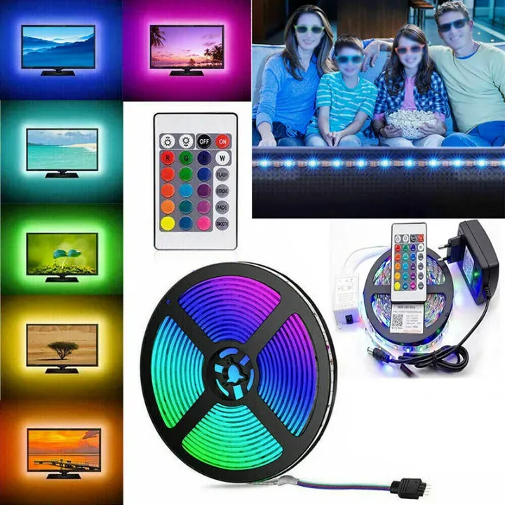 RGB LED Strip Light | With Remote & 12V  | Multicolor