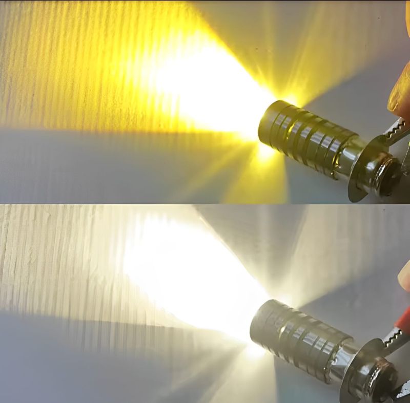 Bike Headlight Bulb – Super Bright Fog Light | 70cc–125cc bike with Dual function