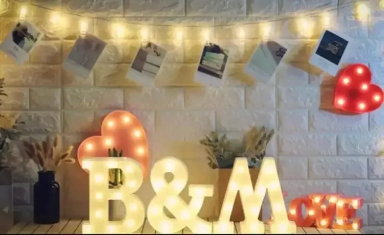 LED Alphabet Marquee Light | A–Z Battery Operated Decorative Light