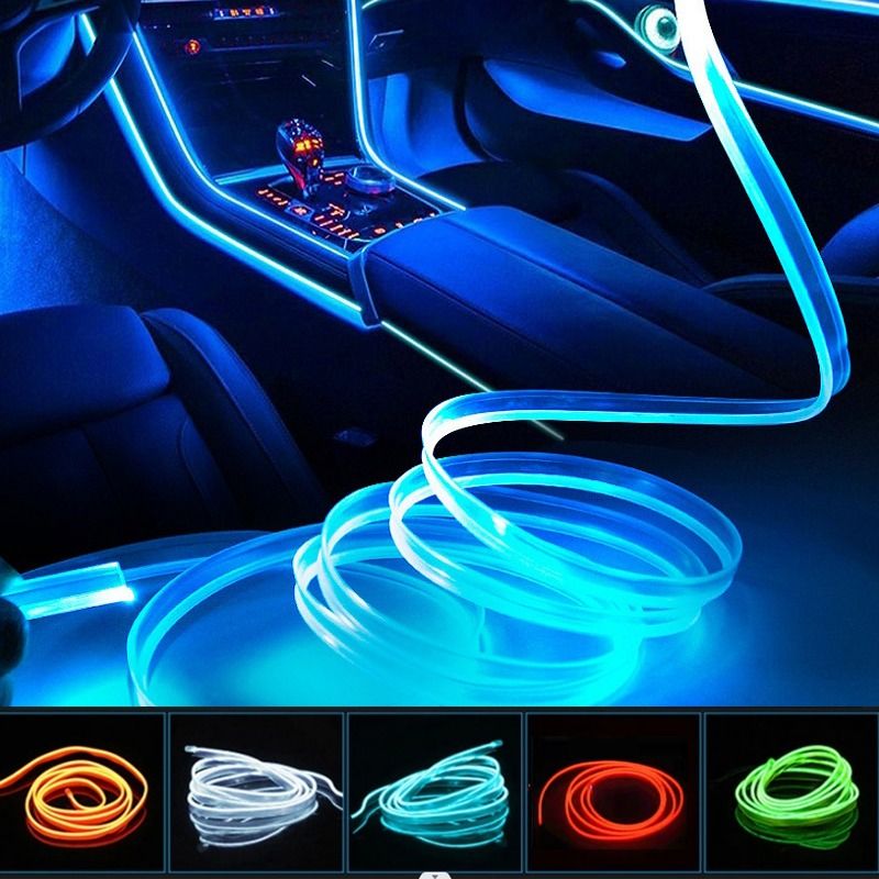 Car Interior Dashboard Neon Light Strip – 3 Meter Flexible EL Wire