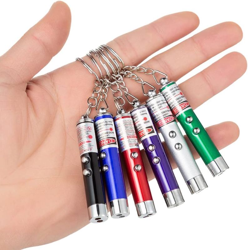 Laser LED Light with Keychain – Multiuse Laser Pointer