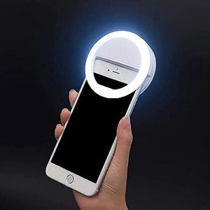 LED Ring Selfie Light – Clip-On Light for Smartphones | 3 Brightness Mode