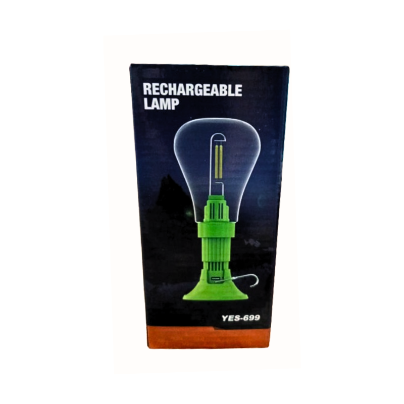 LED Rechargeable Lamp | Lantern Bulb Light with Hanging Hook (Random Color)