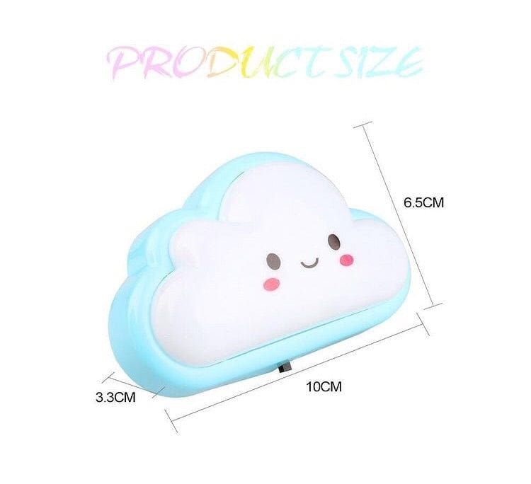Smiley Cloud Plug-In LED Night Light (Random Color)