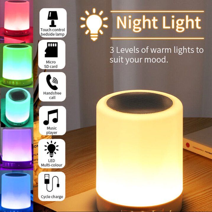 Touch Lamp Bluetooth Speaker | Smart Color Changing Lamp